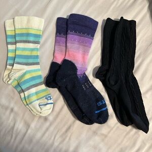 Fits & Smartwool Women’s M Striped and Solid Color Socks Set